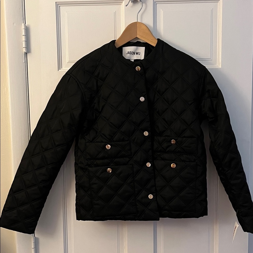 Jason Wu Black Quilted Jacket